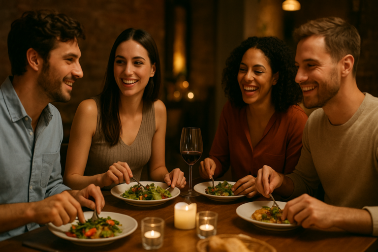 Cenar con amigos en Madrid: guía completa y plan after-dinner con masaje en Gold Masajes - Gold Masajes